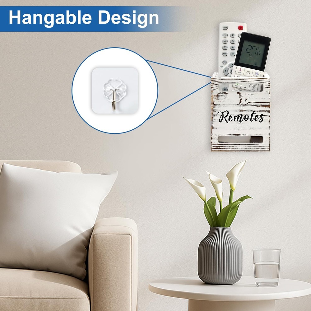 Small Remote Control Holder for Table Bedside Organizer Controller Holder Rem...