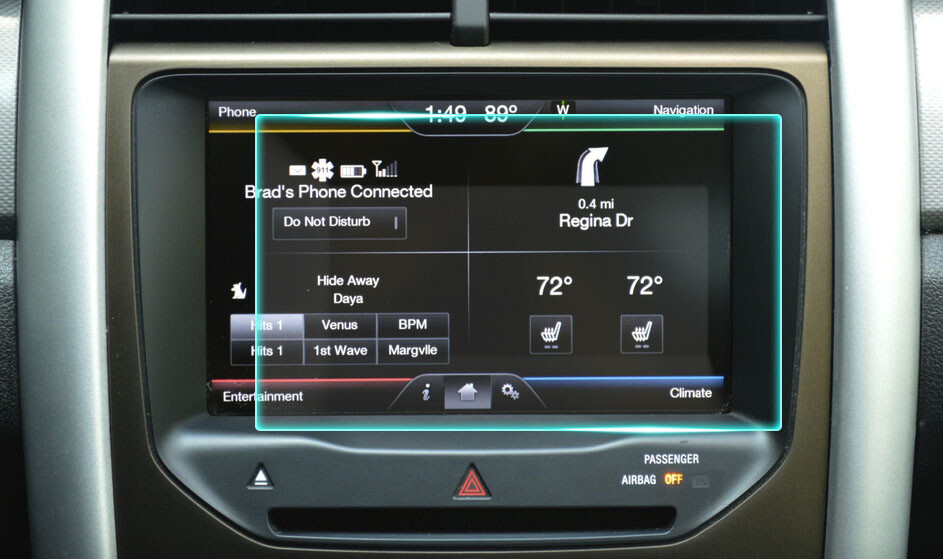 Crystal Clear Screen Protector for 2014 Ford Edge Vehicle Navigation