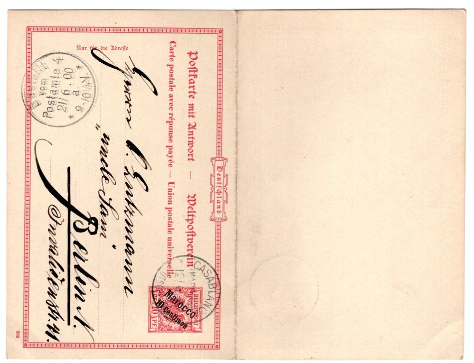 Morocco 1900 GA P4 Run (L1464)
