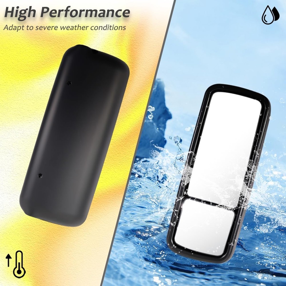 Freightliner Columbia Mirror Black Heated Pair Driver Side