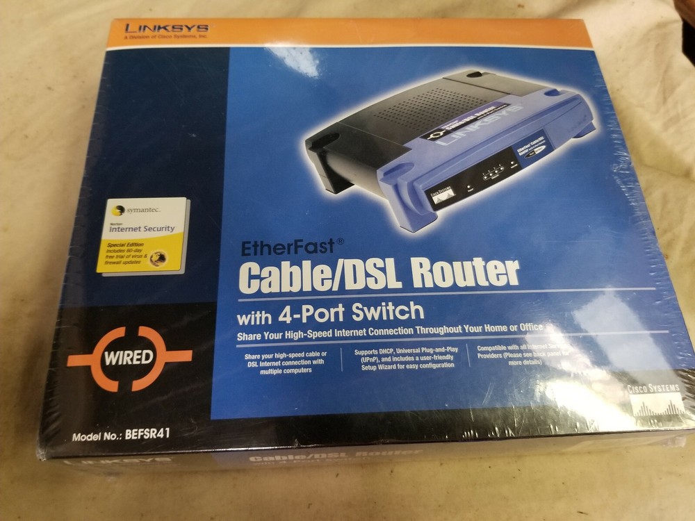 Linksys EtherFast BEFSR41-RM 4-Port 10/100 Wired Router (BEFSR41)