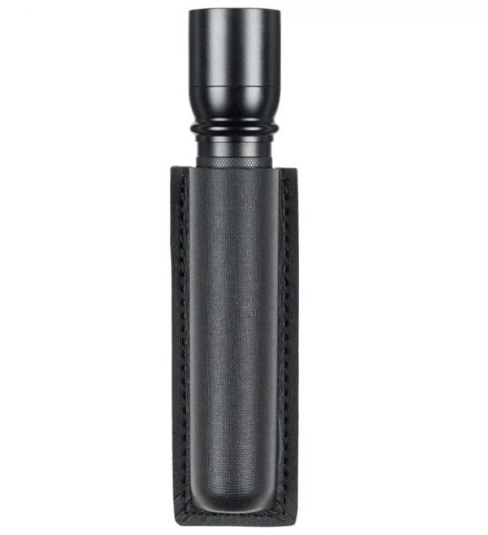 Safariland Mini Flashlight Carrier Model 306 Plain Black Open Top 2 1/4" Belt