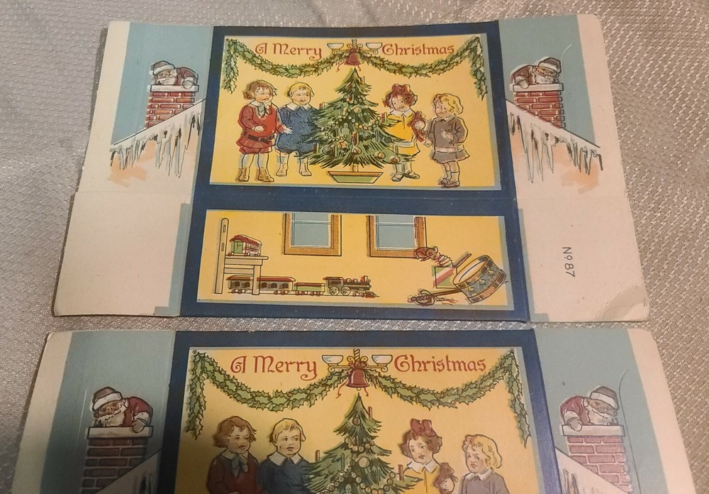 Vintage 1950's Christmas Cardboard Gift Boxes