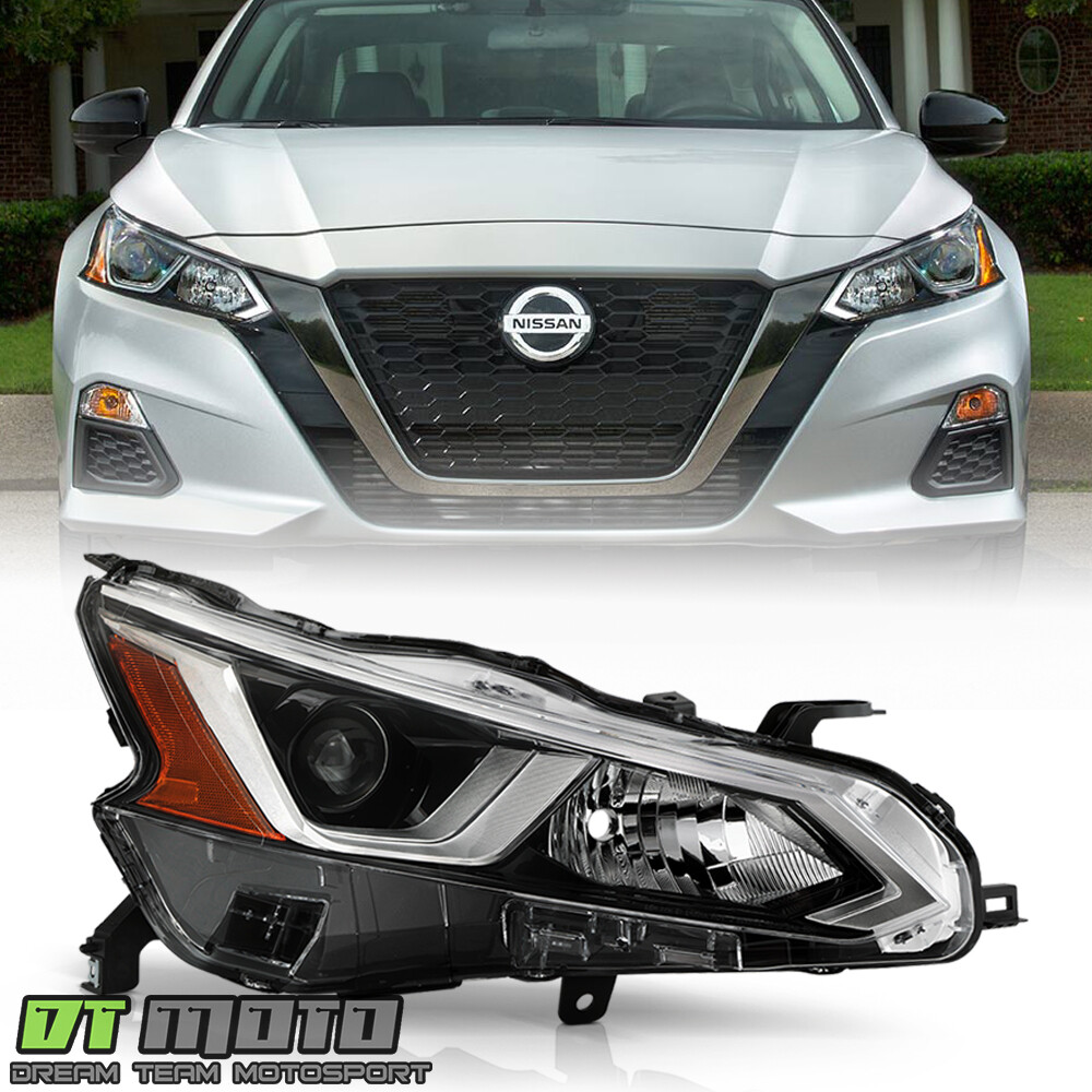 For 2019-2022 Nissan Altima Halogen Projector Headlight Headlamp Passenger Side