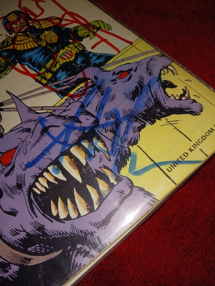 Anthrax Autographs On Judge Dredd No.3