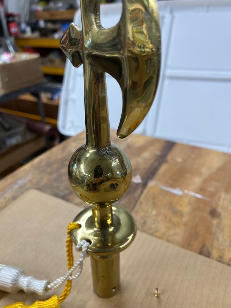 Solid Brass Ceremonial Halberd $100