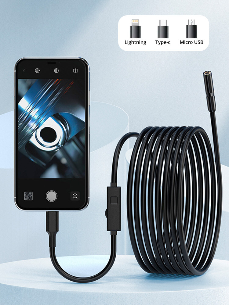 9.84FT Wireless Endoscope WiFi Borescope Inspection Camera for iPhone Android