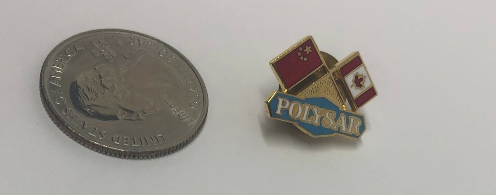 Polysar Soviet Union - Canada Flag Advertising Pin