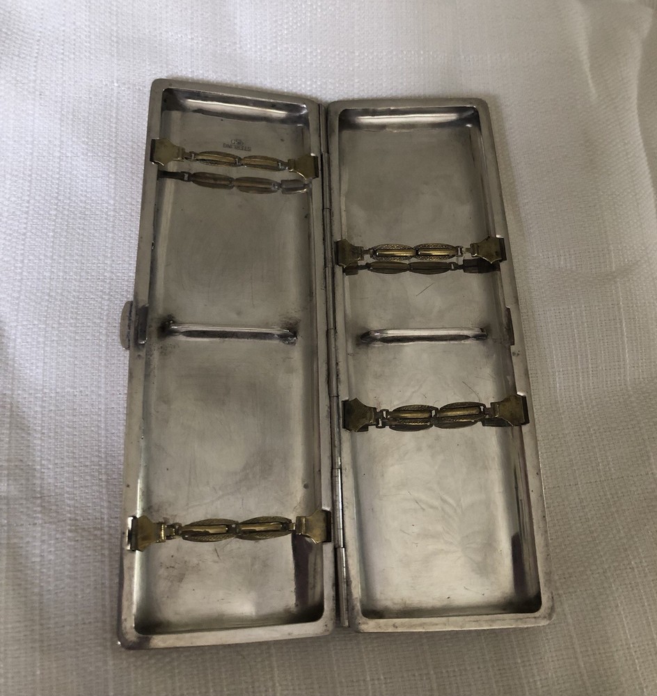 Vintage Japanese Cigarette Case - Sterling 950 Signed