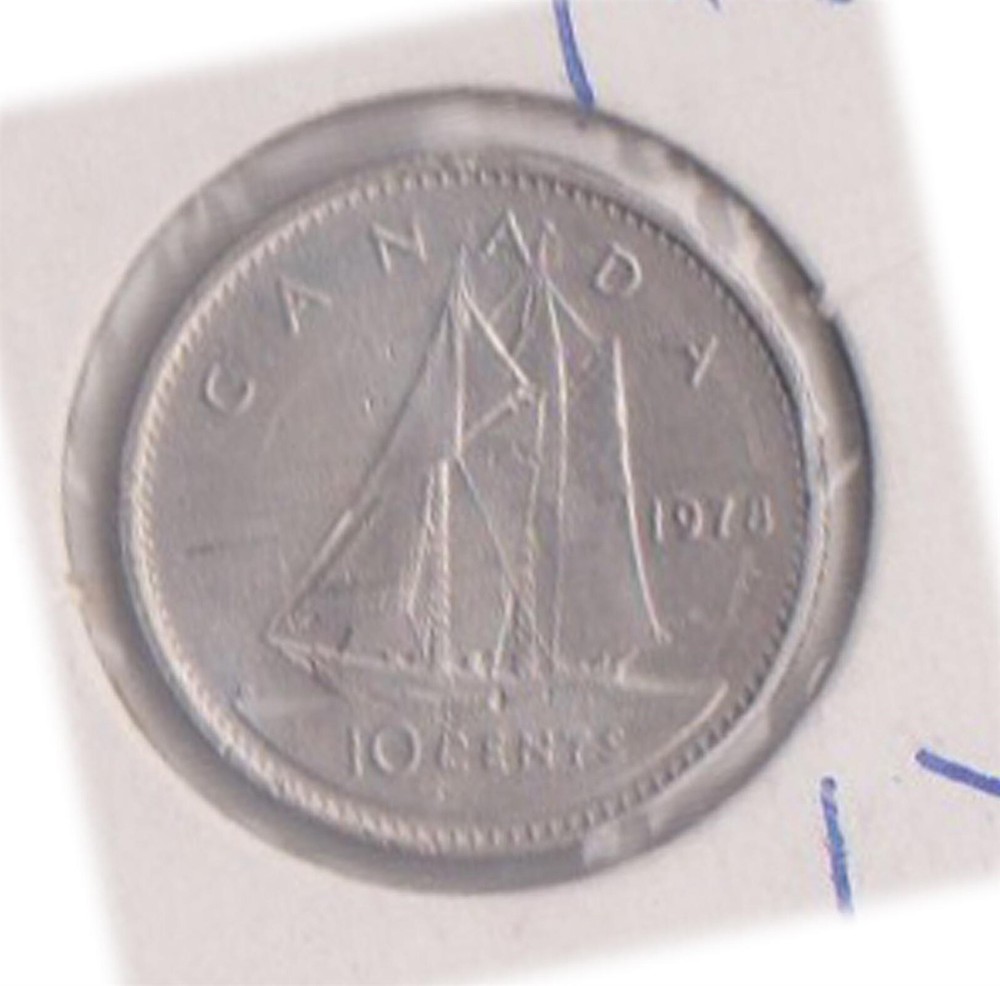 (H205-124) 1978 Canada 10c coin (DX)