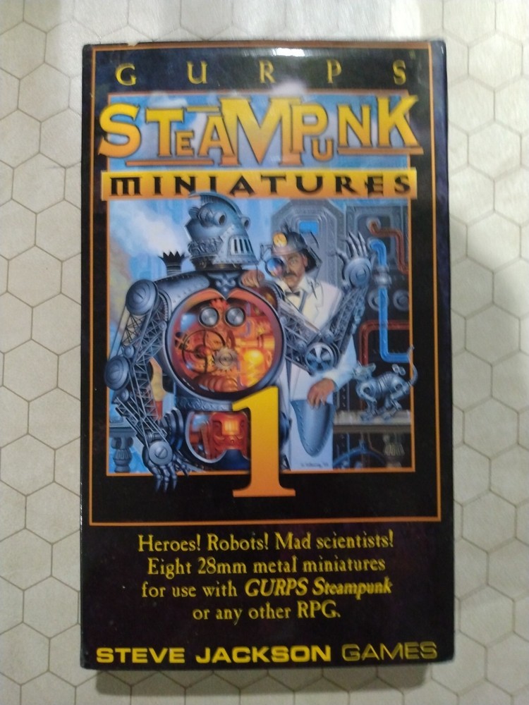 SJG Mini Steampunk Miniatures VG+/NM