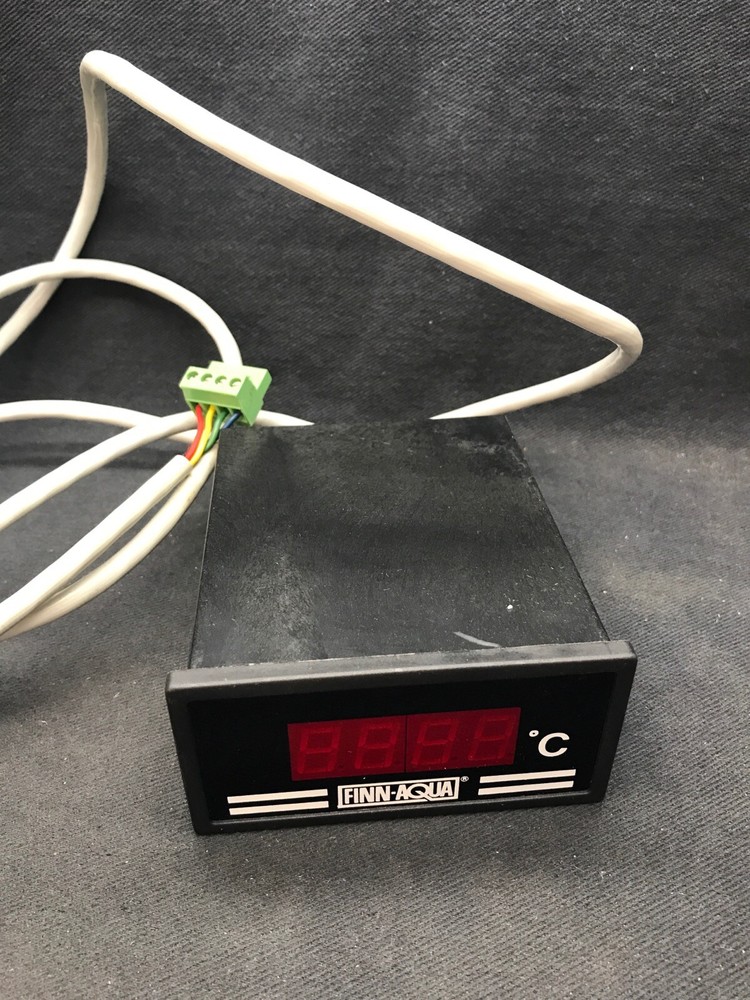 FINN-AQUA Celsius Temperature Indicator Reader 4-Digit Display 6Ft Lead Wire