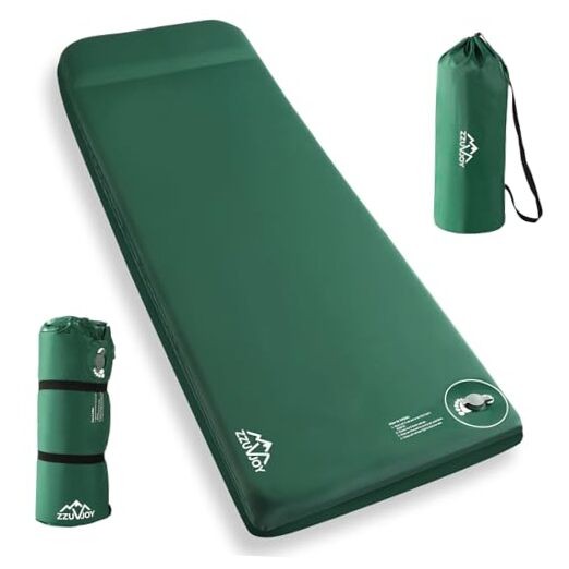 Self Inflating Sleeping Pad, 3.1" Ultra-Thick Memory Foam Sleeping Mat with
