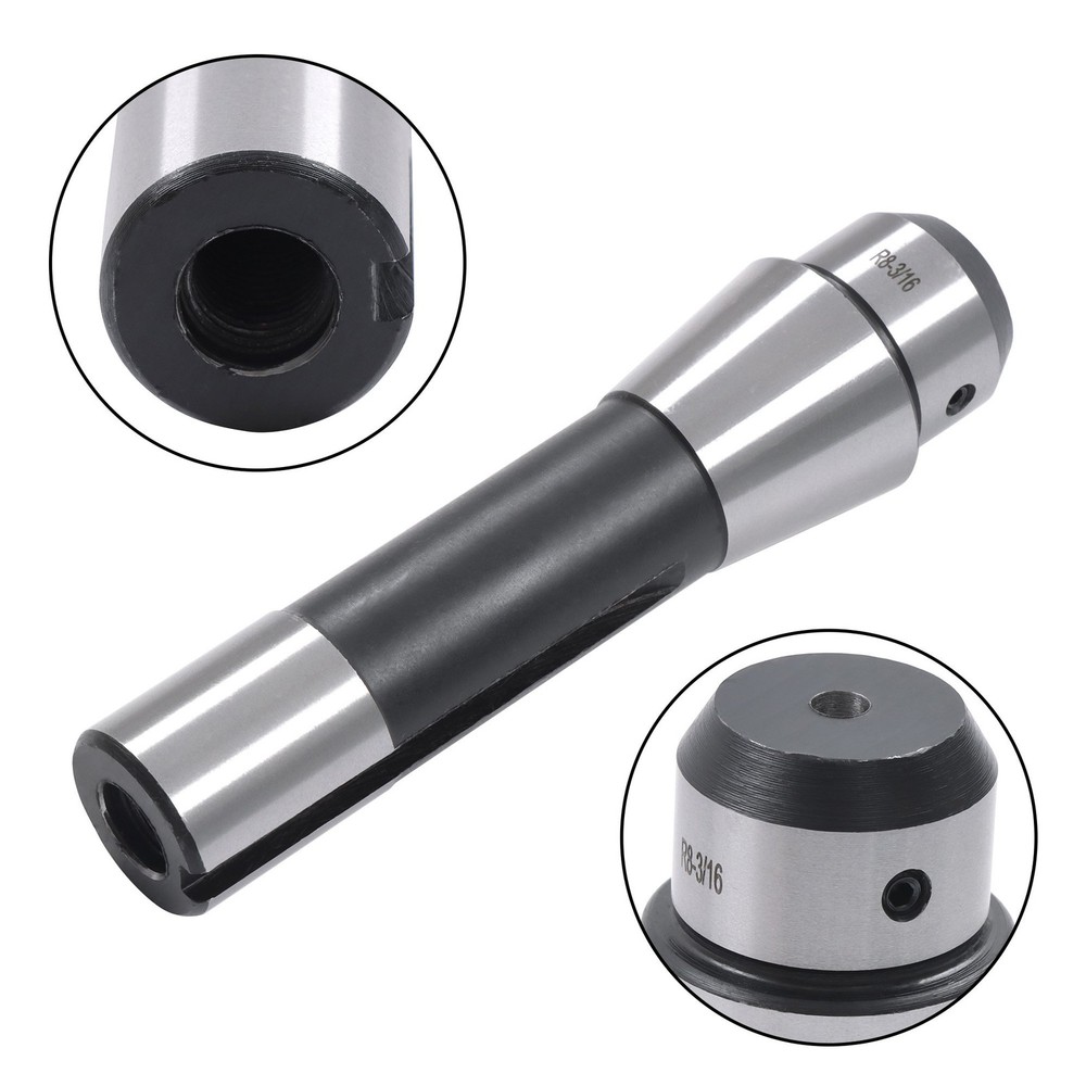 R8 End Mill Holder Adapter 3/16" Precision For Milling Machines Adaptor Tool