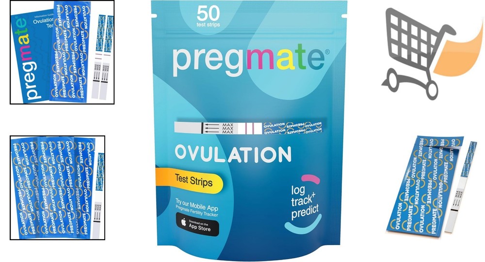 Ovulation Strips 50 Count Predictor Kit Easy to Use Fast Results