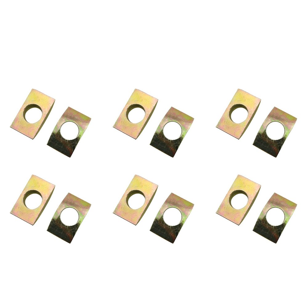 JCBIZ 12pcs M8 Solid Half Moon Nuts Washer Spacer Furniture Hardware...