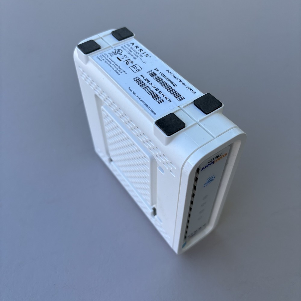 ARRIS Surfboard SB6190 DOCSIS 3.0 Cable Modem White Tested