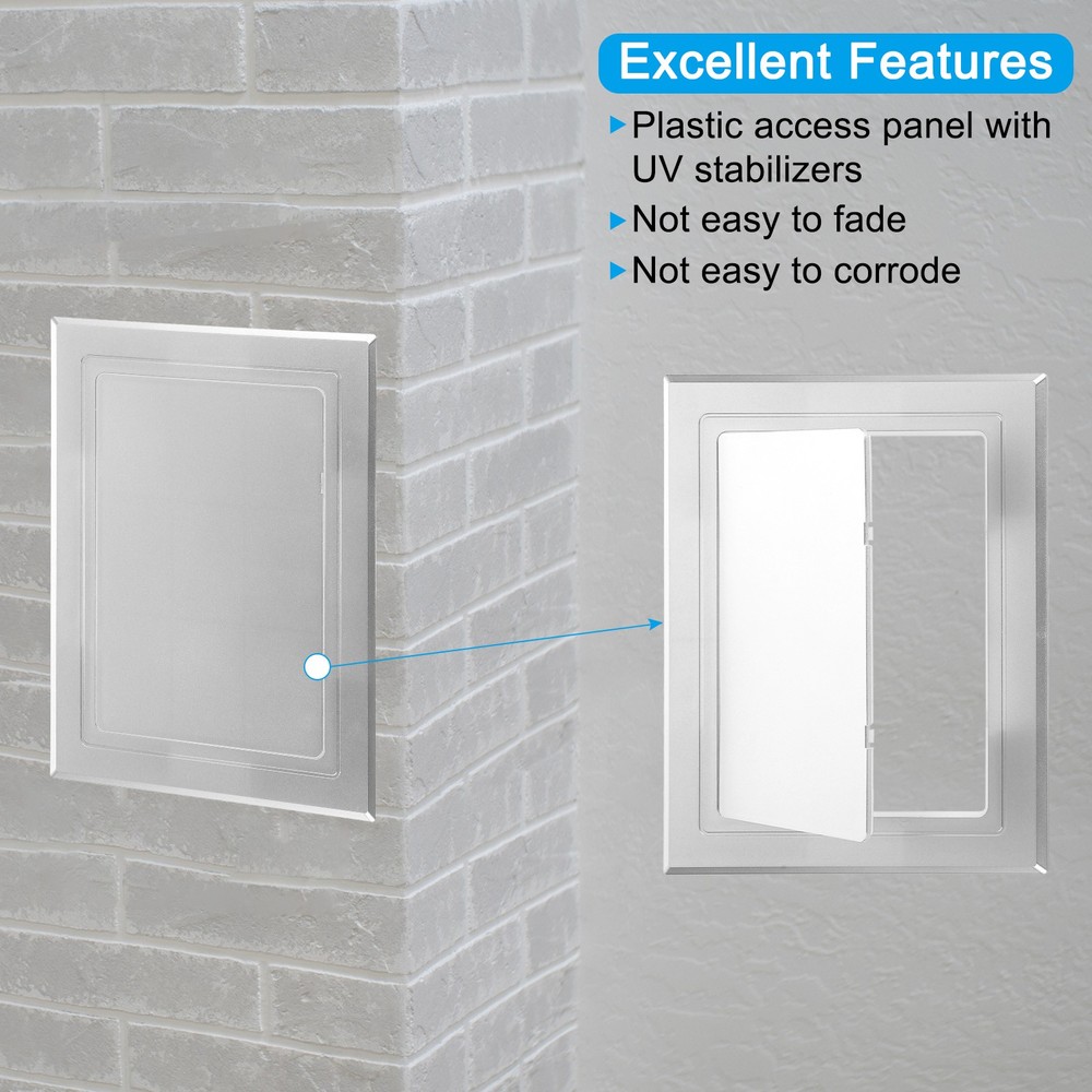 8x6 Inch(200x150mm) Self-Adhesive Access Panel, Access Doors, Silver Tone