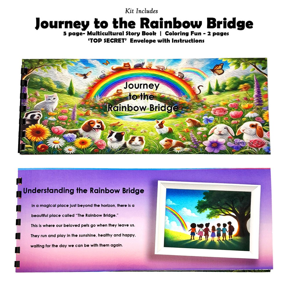 Rainbow Bridge Soil Mix Kit : Pet Memorial Kit - EXTRA SMALL