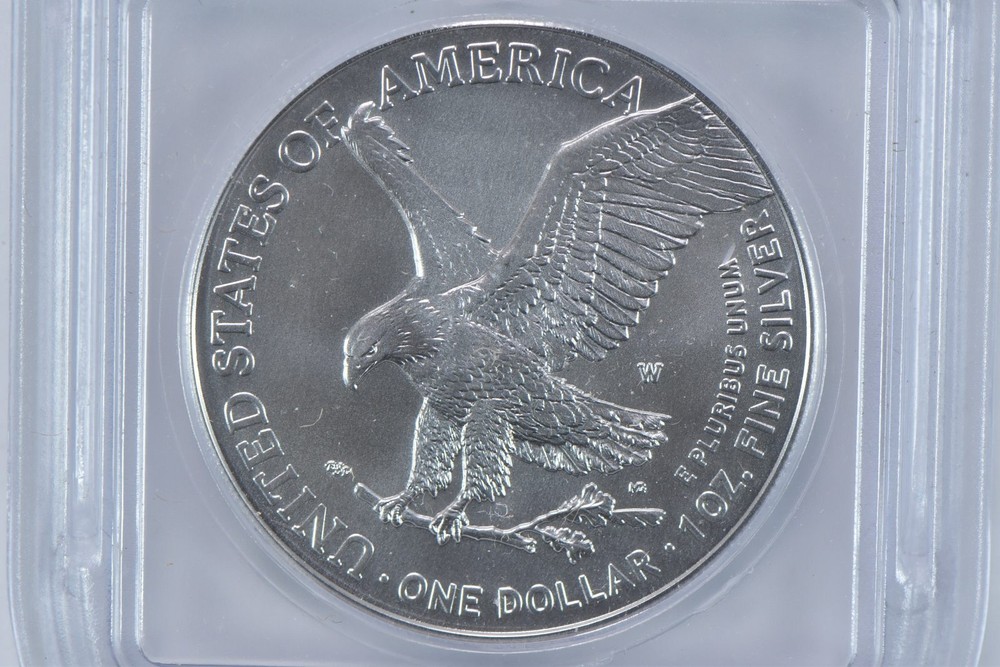 2023-W Burnished Silver Eagle MS70 ICG
