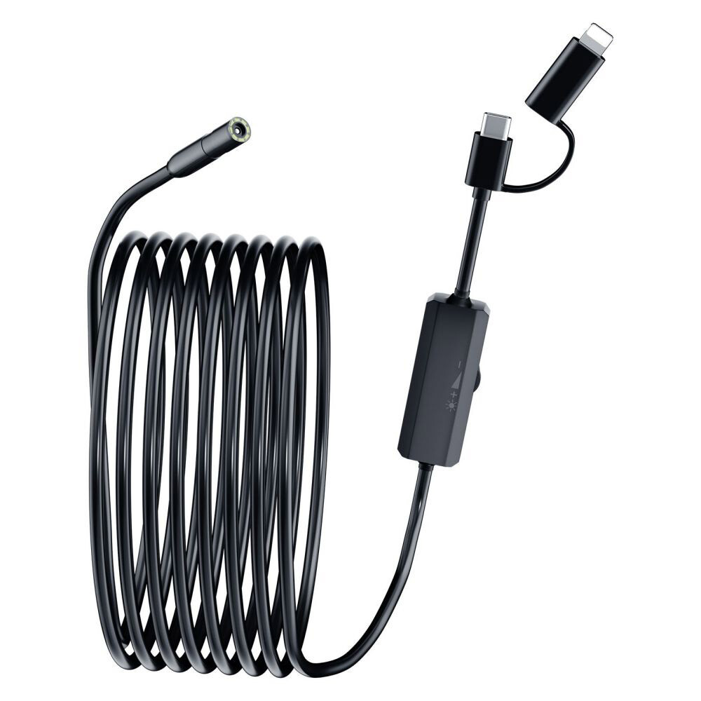 Endoscope Inspection Camera For iPhone 15 Pro Max/iPad/Samsung Borescope Cable