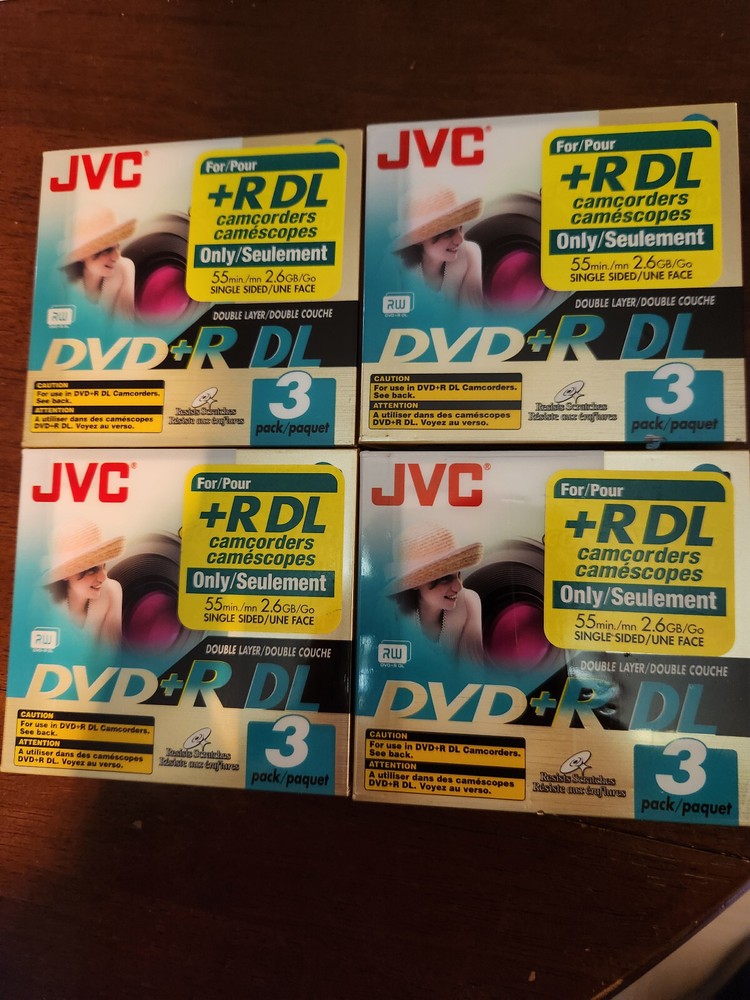 JVC DVD+R DL 3 pack For Camcorder