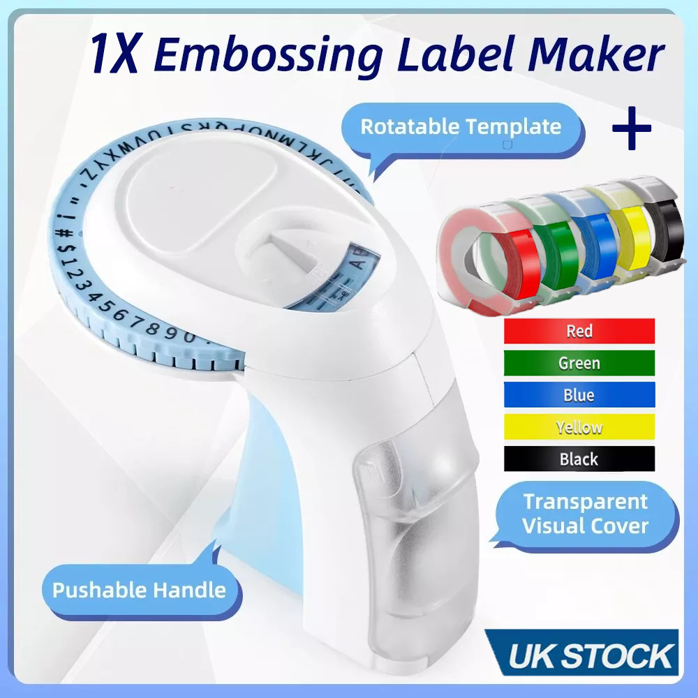 Phomemo Embossing Label Maker with 5 Label Tapes | Organizer Xpress, Pro Lab