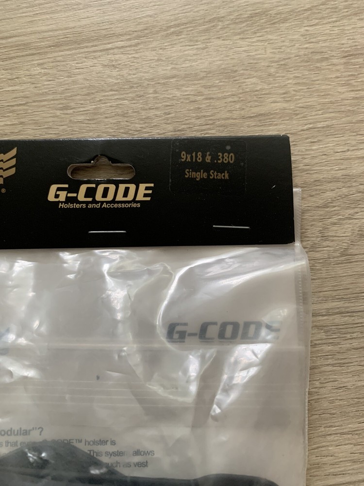 NEW G-Code DM05 9x18 .380 Double Pistol Magazine Pouch Single Stack NIP