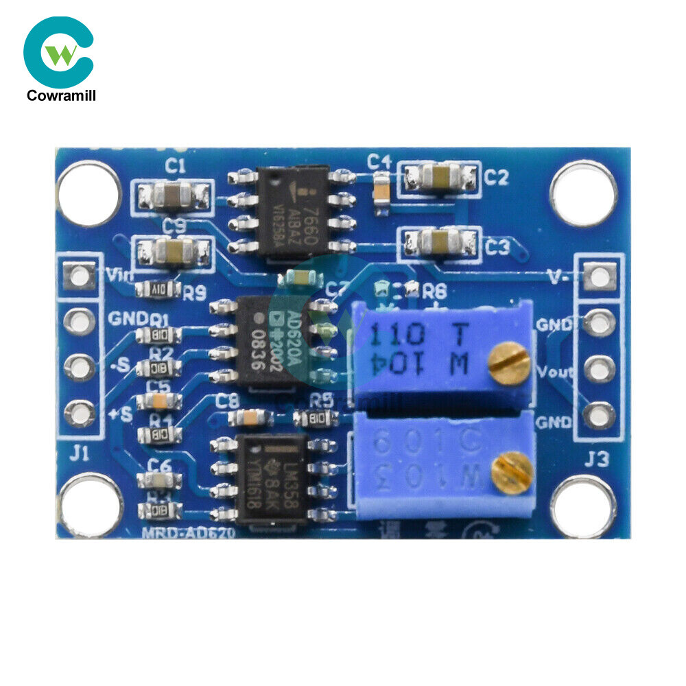 AD620 Microvolt MV Voltage Amplifier Signal Instrumentation Module Board