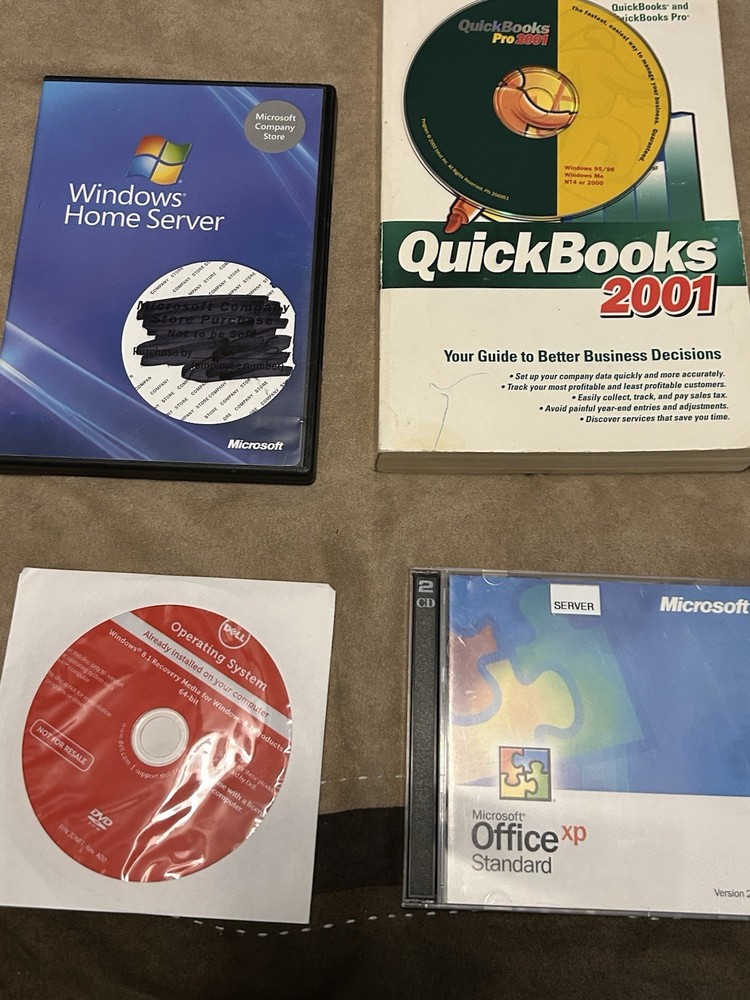PC Software and Installation Media Lot
