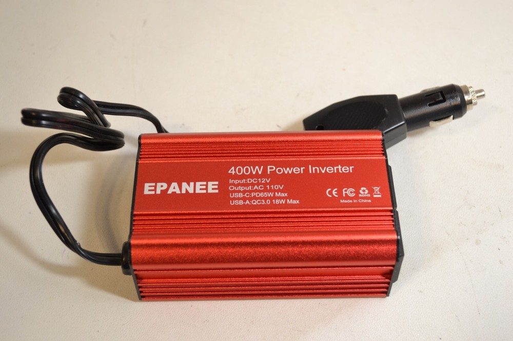 EPANEE 400W Power Inverter (RED) Input: DC12V Output: Ac 110V