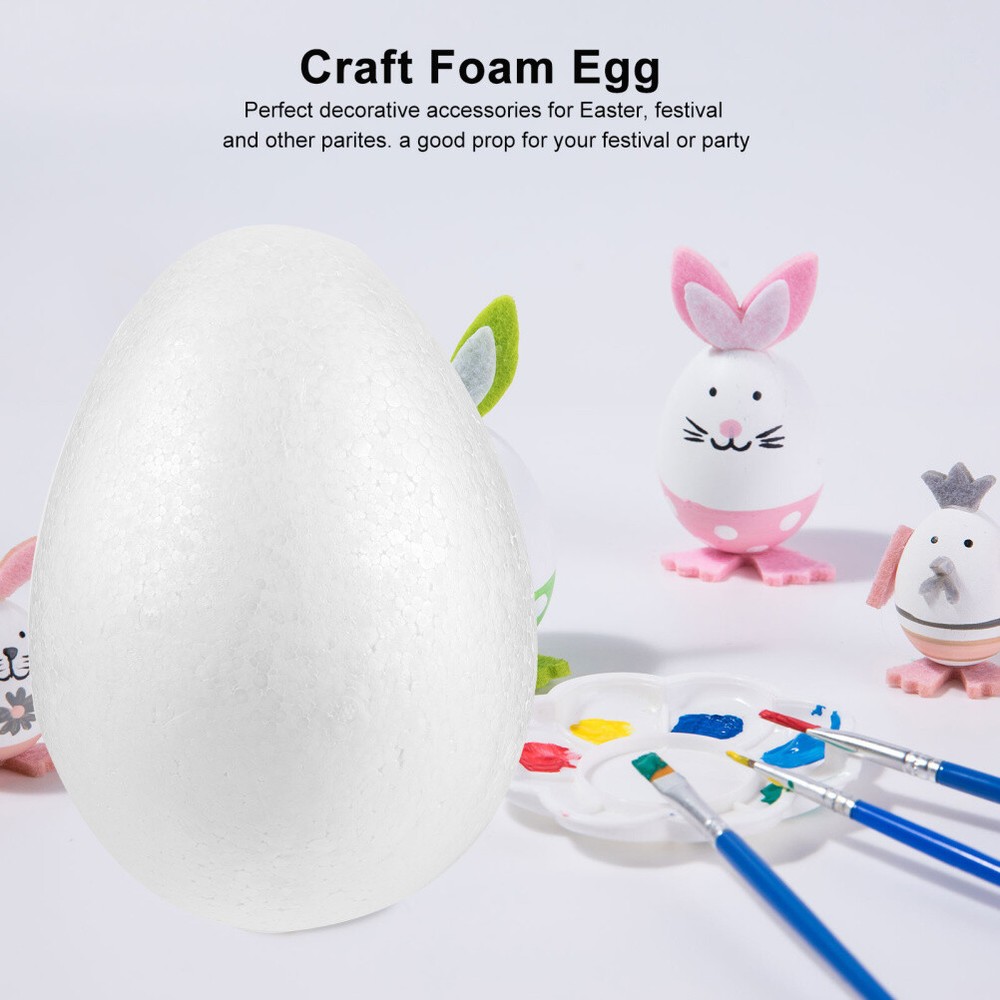 2pcs Polystyrene Eggs Eggs Decoration Chicken Toy Simulation
