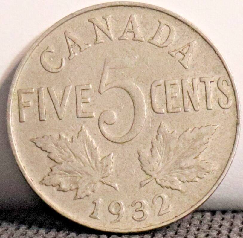 1932 CANADA 5 CENTS  496