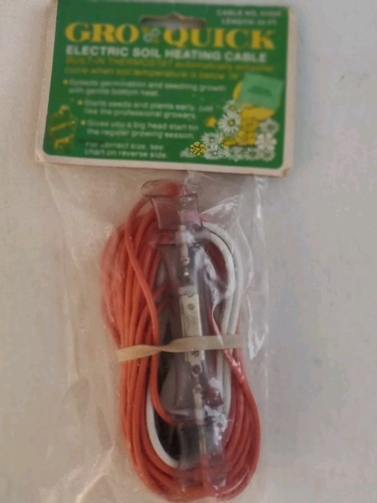 Wrap-On 51024 24' GRO-QUICK Soil Warming Cable NOS
