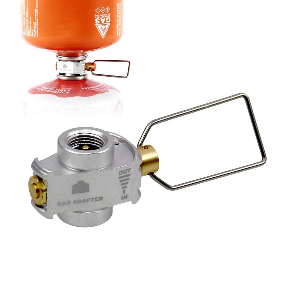 RULLINE Backpacking Fuel Transfer Device Gas Device, silver