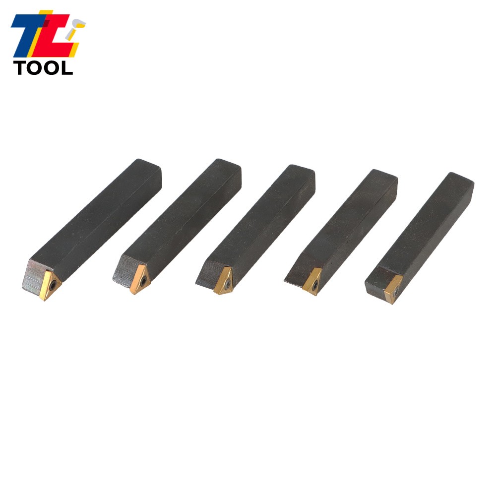 5-Pcs 3/8" Carbide Indexable Turning Tool Lathe Tool Bit With Carbide Inserts
