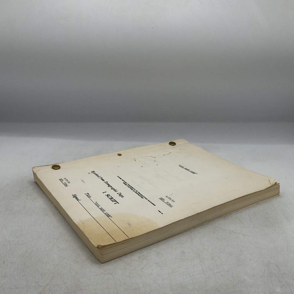 Cool Hand Luke 1966 Rev Final Script Production Copy Frank Pierson Hal Dresner