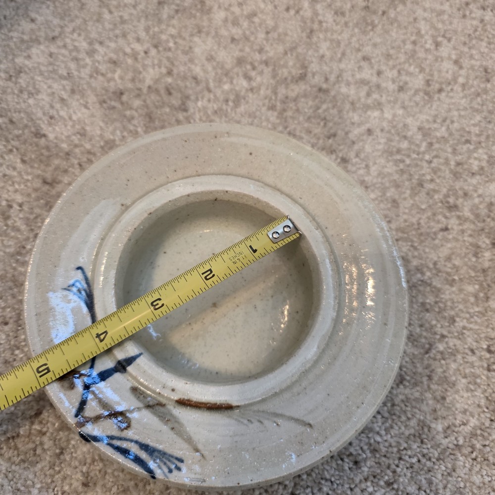 Handmade Stoneware Glazed Tan Large Candleholder