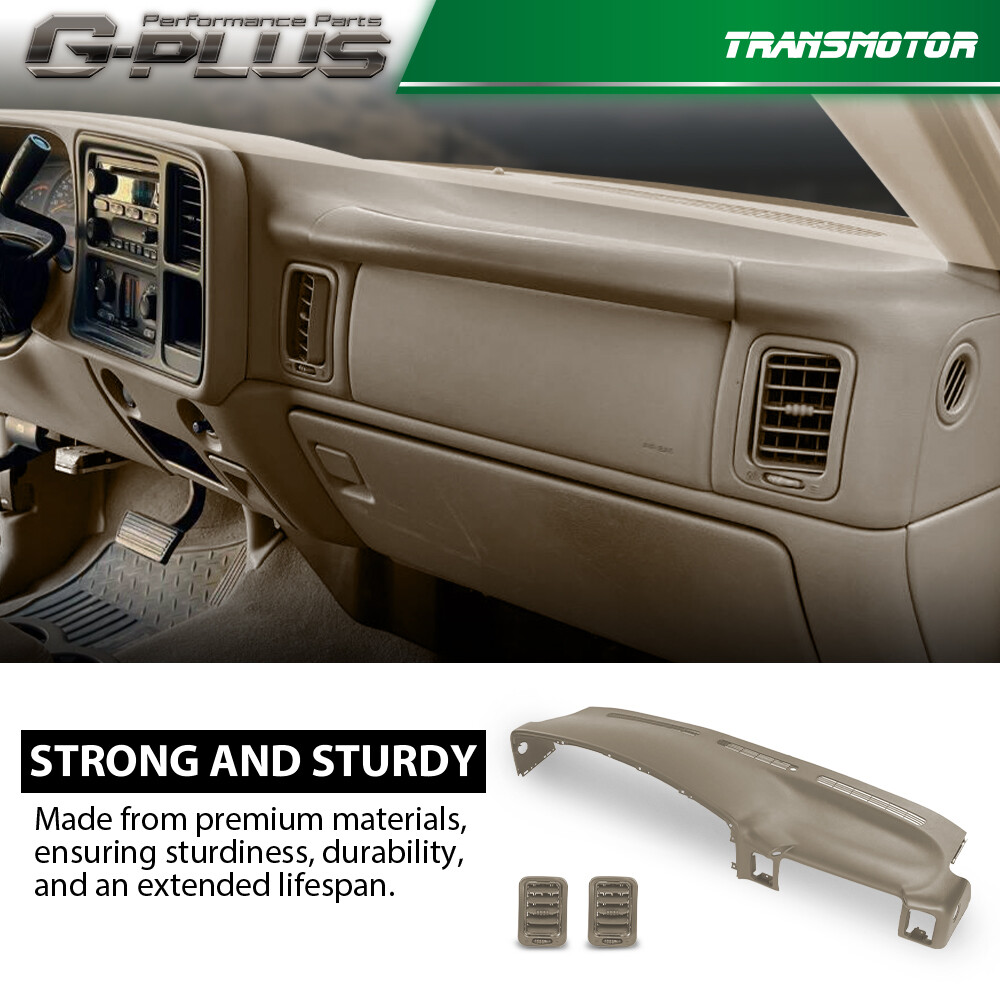 Dash Pad Dash Cap Panel Dashboard Fit For Silverado Sierra 1999-2006 Light Tan