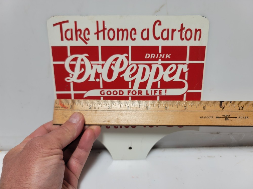 Dr Pepper Crate Sign Reproduction Double sided