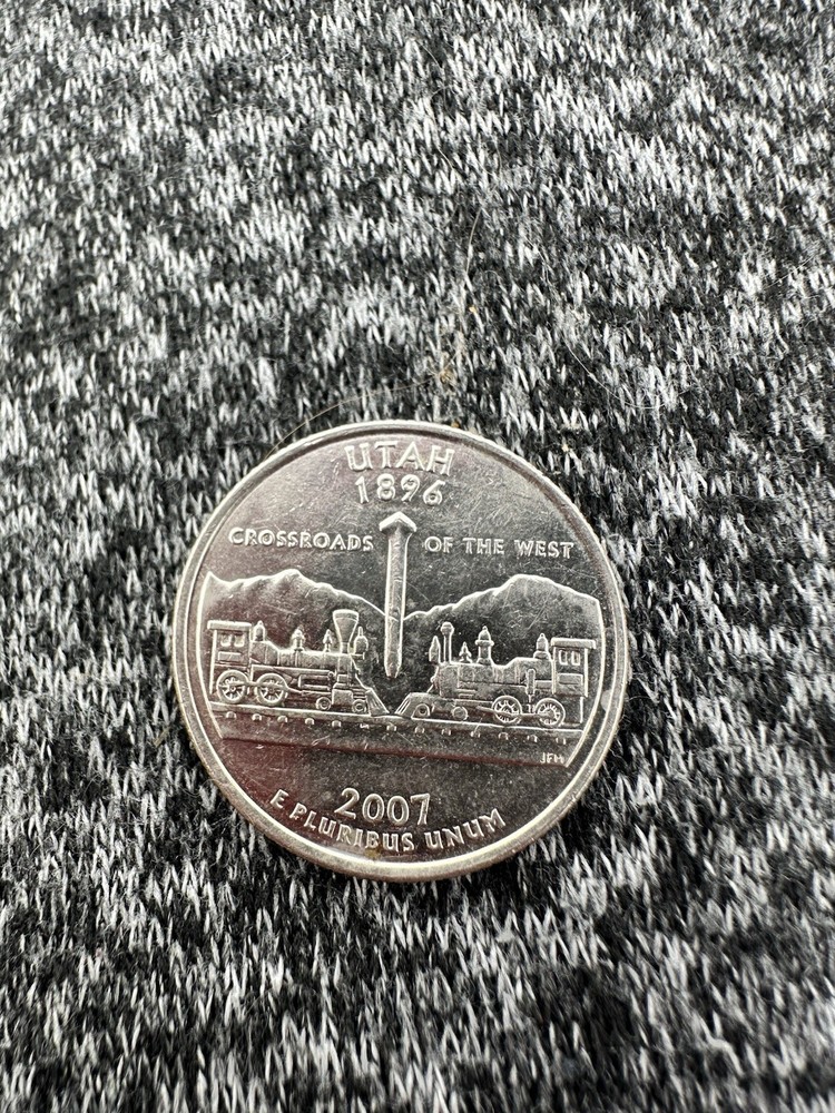 2007 Utah State Quarter with Clad error