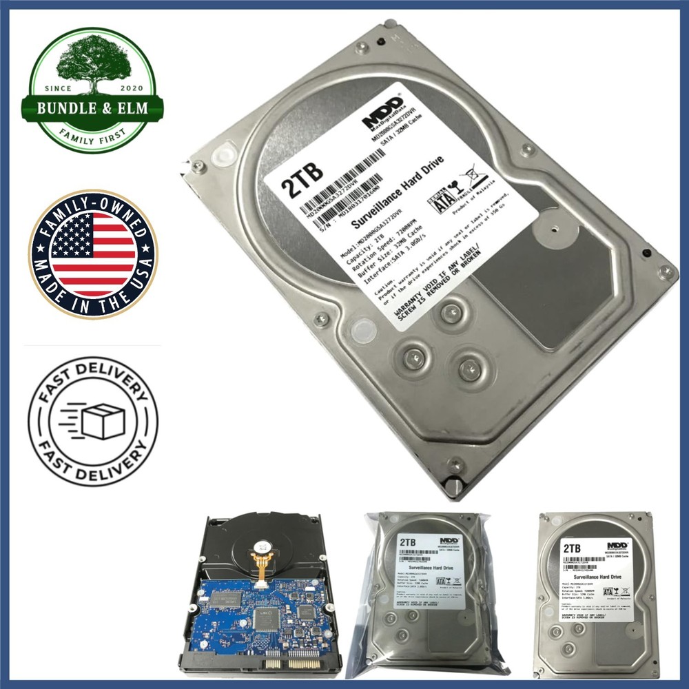 High-Performance 2TB Surveillance Hard Drive with Fast Data Transfer Rate