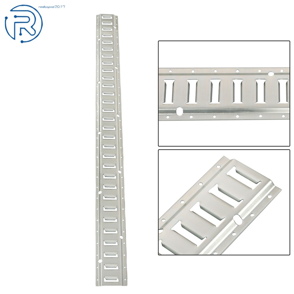 4 Pack 5' E Track Tie Down Rail Kit Galvanized Silver Secure Cargo For Trucks