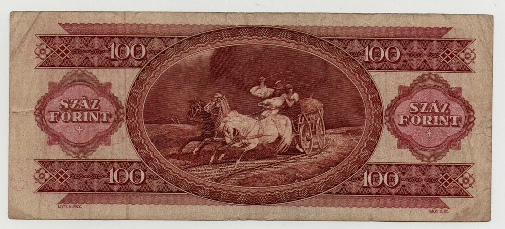 HUNGARY 100 FORINT 1992 PICK 174 LOOK SCANS