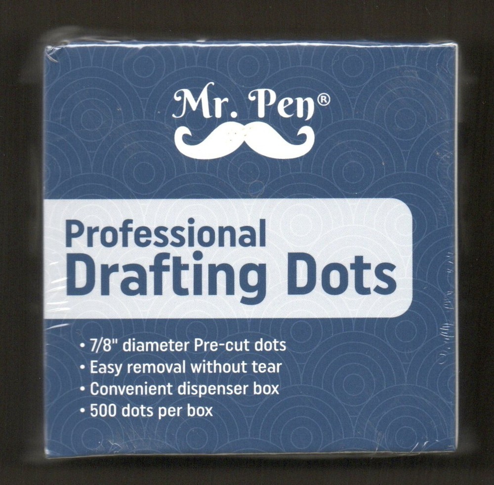 Mr. Pen Professional Drafting Dots, 500 Pcs, 7/8" diameter