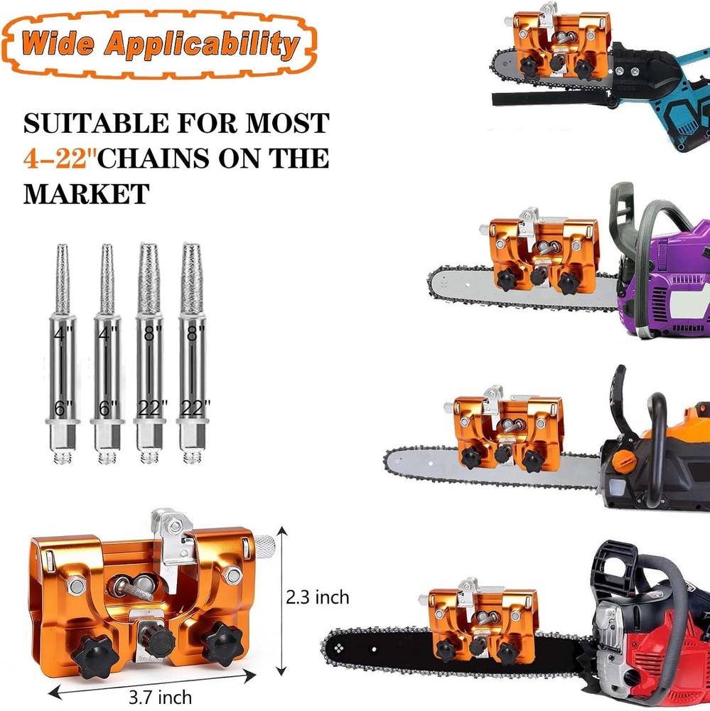 Chainsaw Sharpener Jig Kit Portable Chain Saw Sharpening Tool Universal Hand Cra