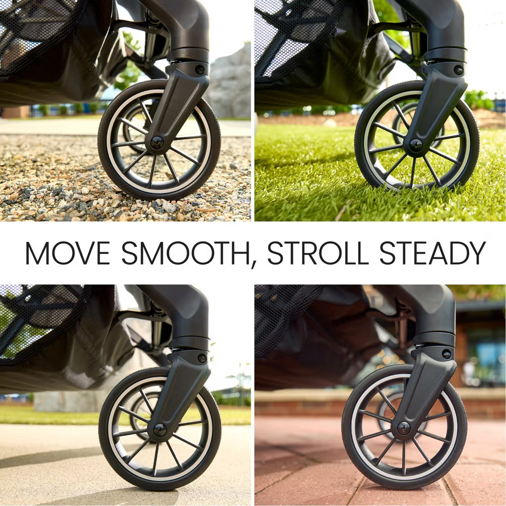 Britax Juniper Compact Stroller, Lightweight Fold-and-Go Design - Raven Black