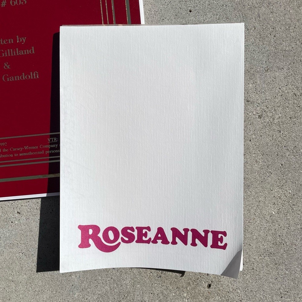 Roseanne 100th Episode Original Production Used Final Draft Script HISTORICAL!!