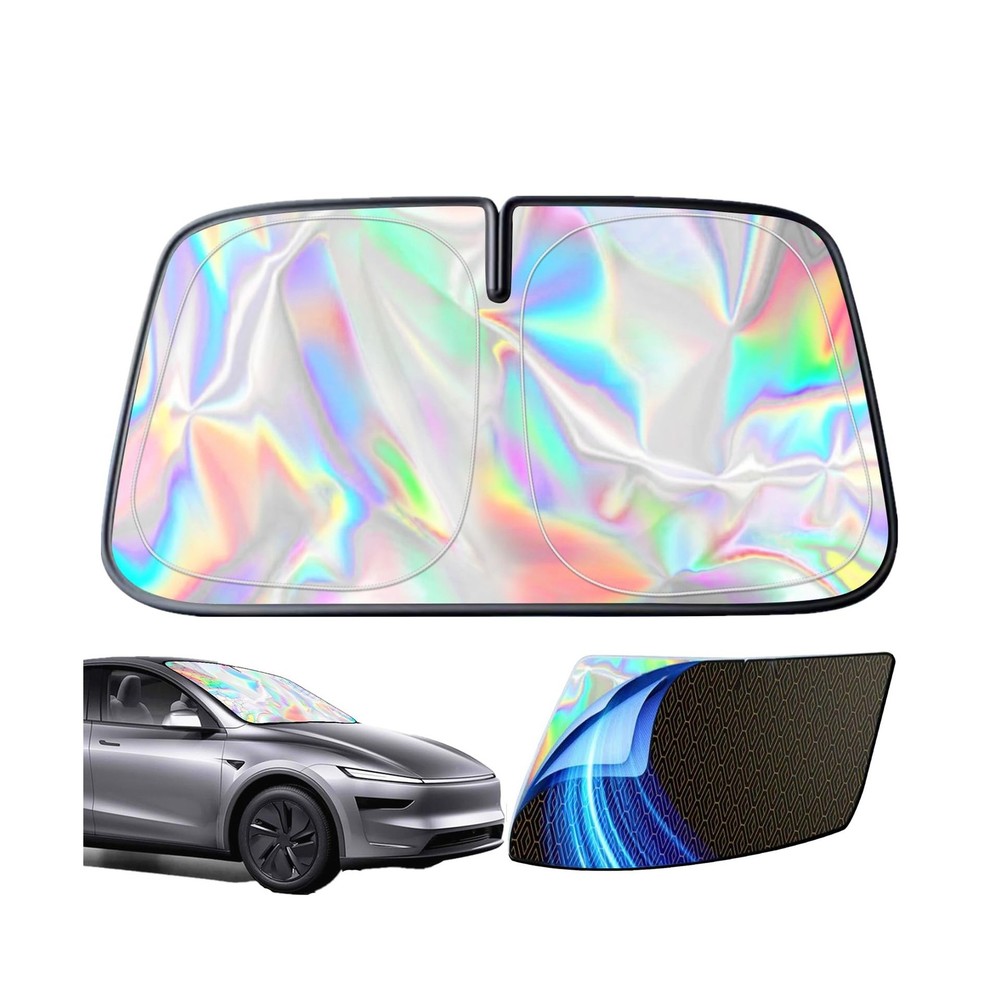 Premium Windshield Sun Shade for Tesla Model 3/Y (2016-2025) - 5-La... Fast Ship