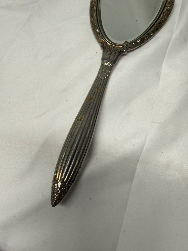 Vtg Vanity HANDHELD MIRROR